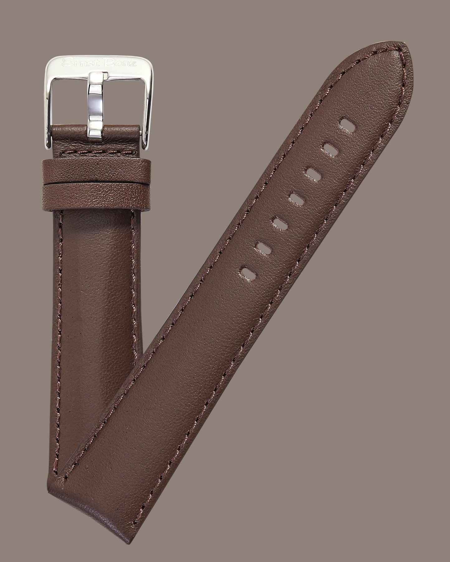 Ernst Benz 20mm x 18mm Brown Band w/ Original Buckle