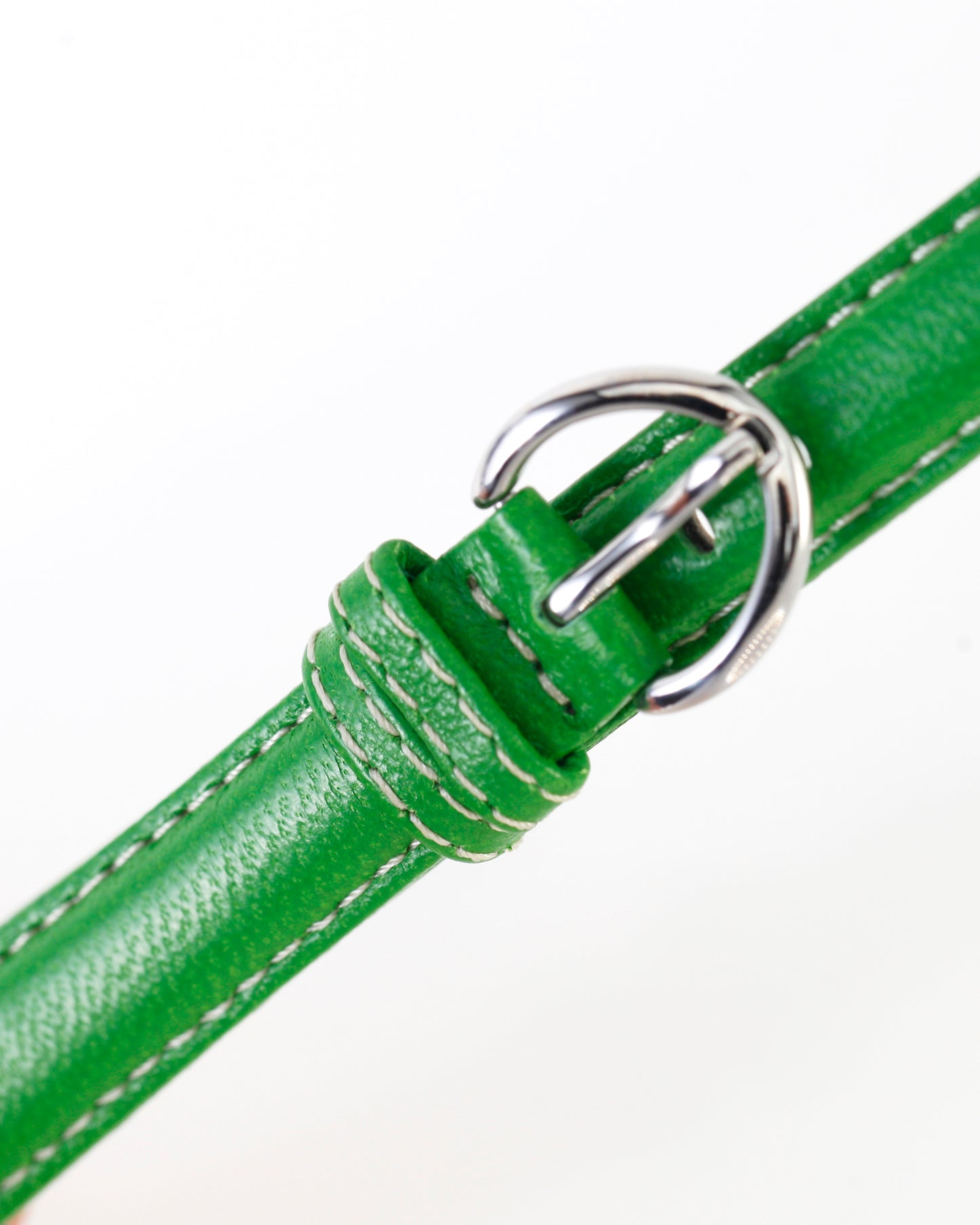 Ecclissi 14mm x 12mm Green Leather Strap original Buckle 23380