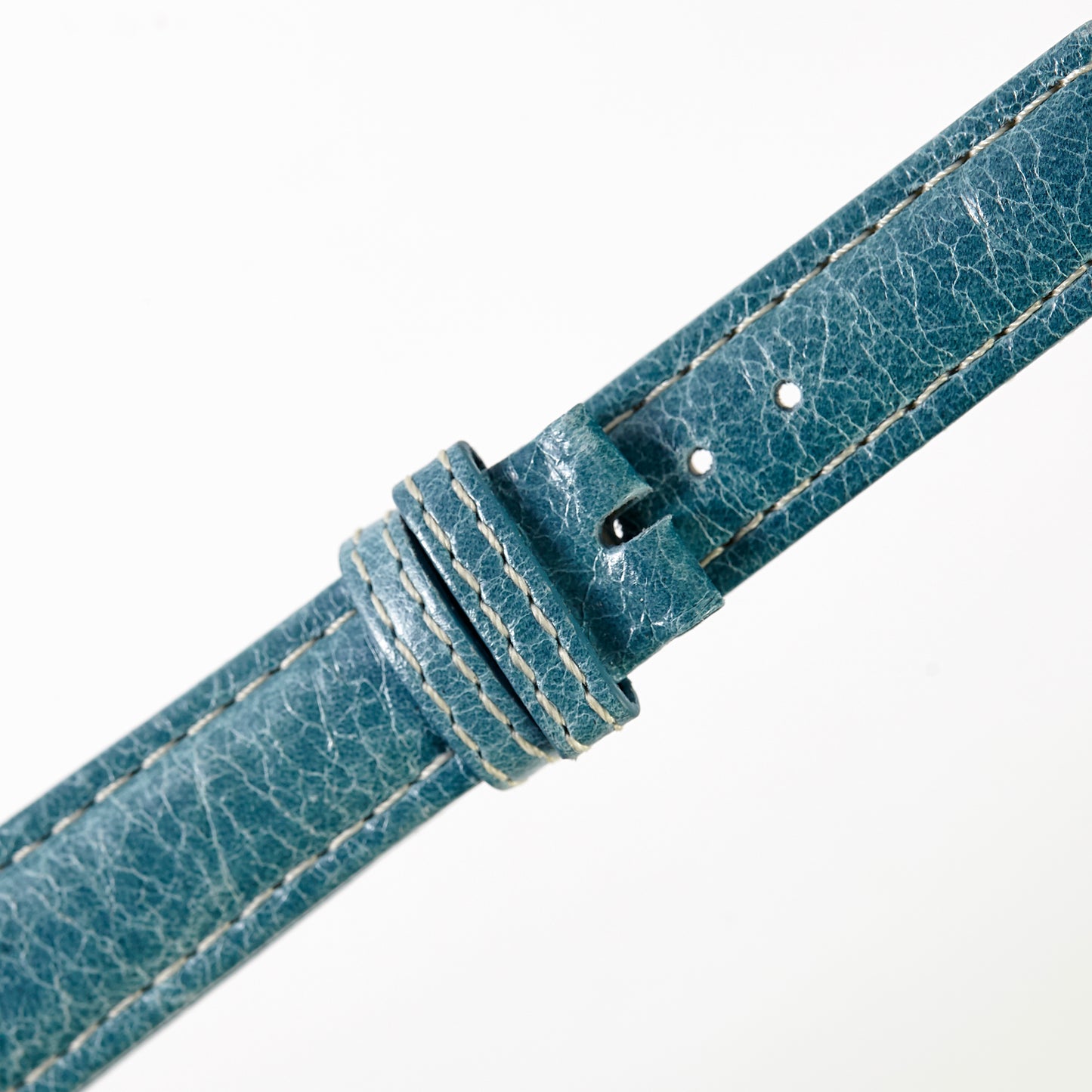 Ecclissi 16mm x 14mm Blue Leather Strap 23655