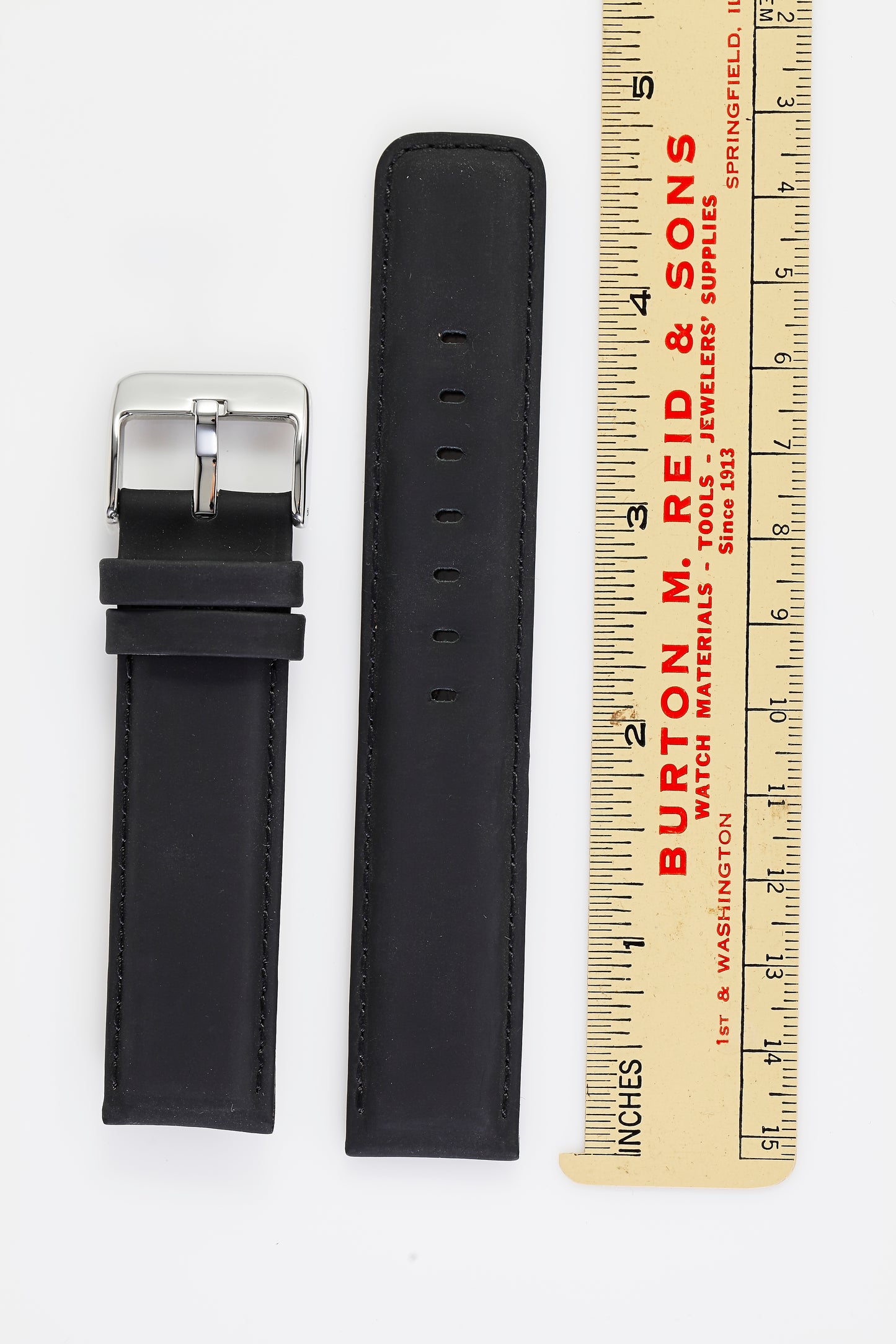 Ecclissi 20mm x 20mm Black Leather Strap 75480