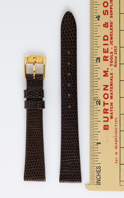 Movado Museum Brown Lizard Strap 13mm x 10mm