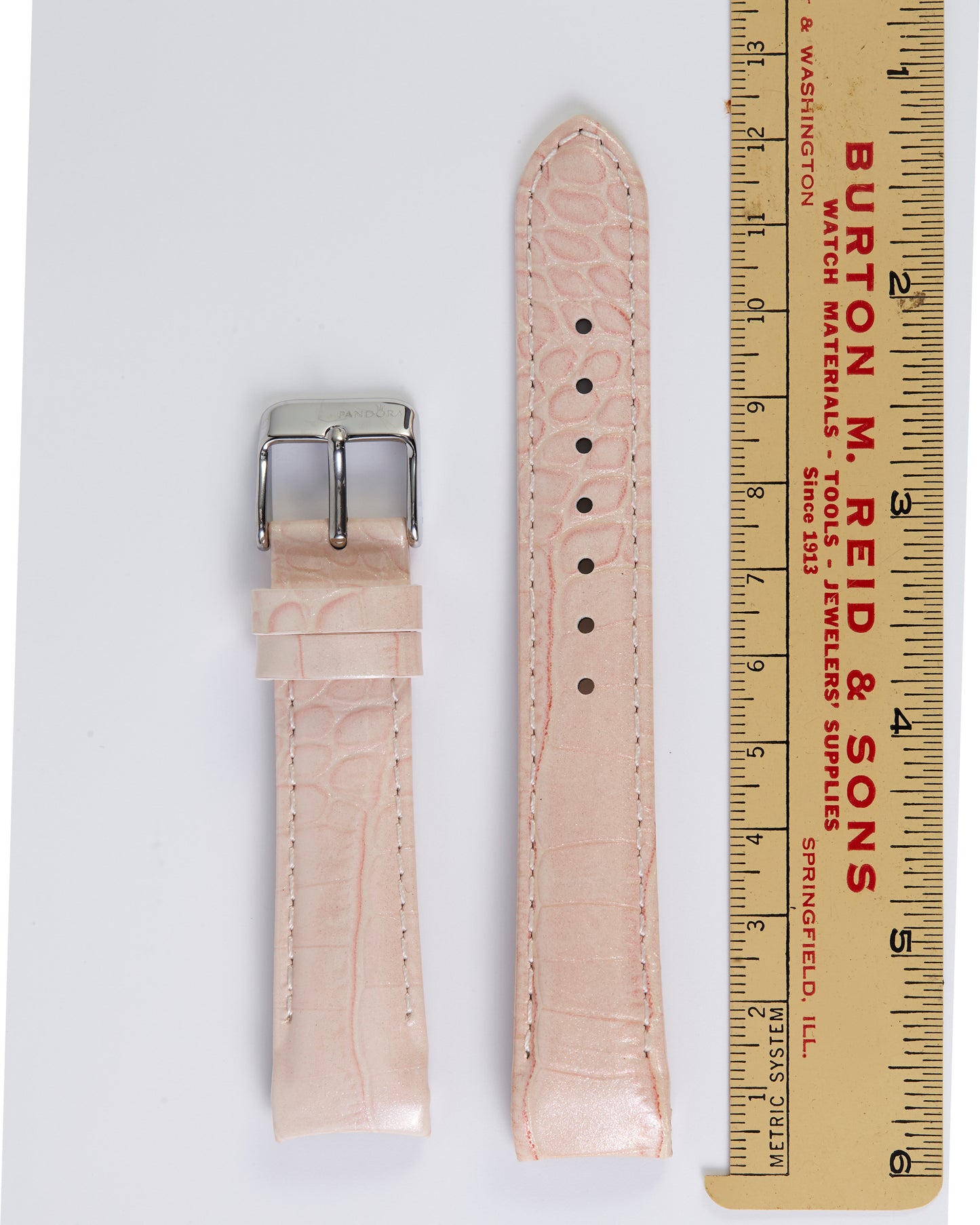 Pandora SW1058 Genuine Leather Pink Strap with Buckle 18mm x 16mm