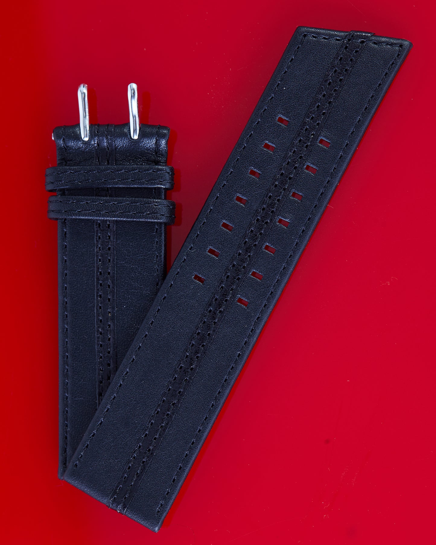 Ecclissi 26mm x 26mm Black Leather Strap 22615