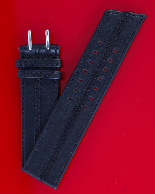 Ecclissi 26mm x 26mm Black Leather Strap 22615