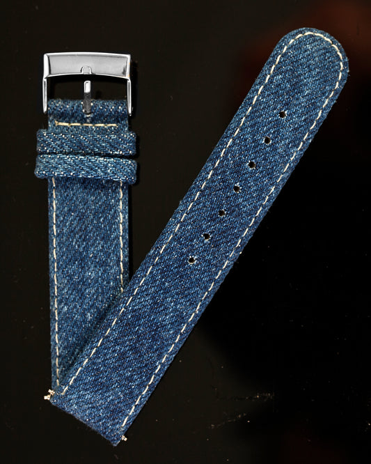 Ecclissi 20mm x 20mm Blue Denim Strap with original Buckle 22495