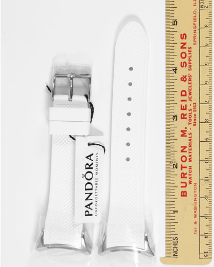 Pandora Imagine Grand C SW1015 Rubber White Strap with Buckle 20mm x 18mm