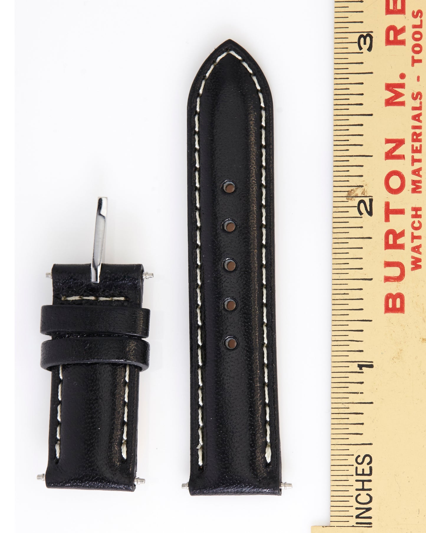 Ecclissi 14mm x 14mm Special Short Length Black Leather Ladies Strap 22695