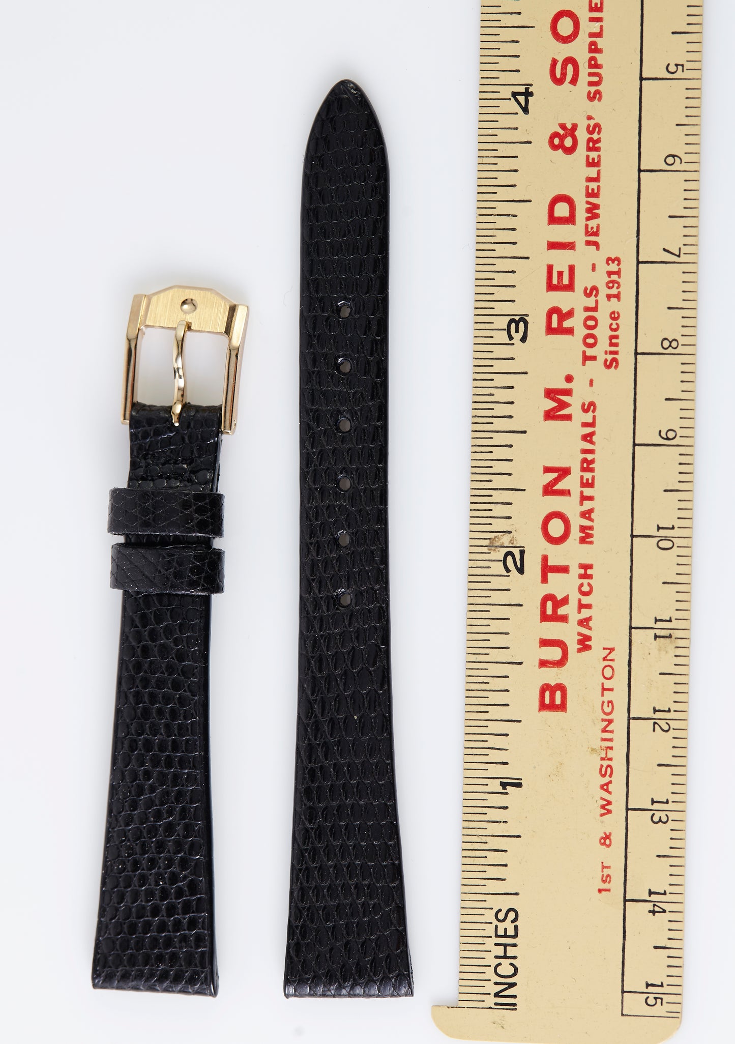 Movado Museum Black Lizard Strap 14mm x 10mm