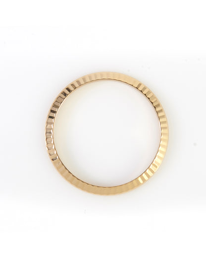 Rolex Bezel 18K Yellow Gold Fluted for Stainless Steel Datejust 6900 69000