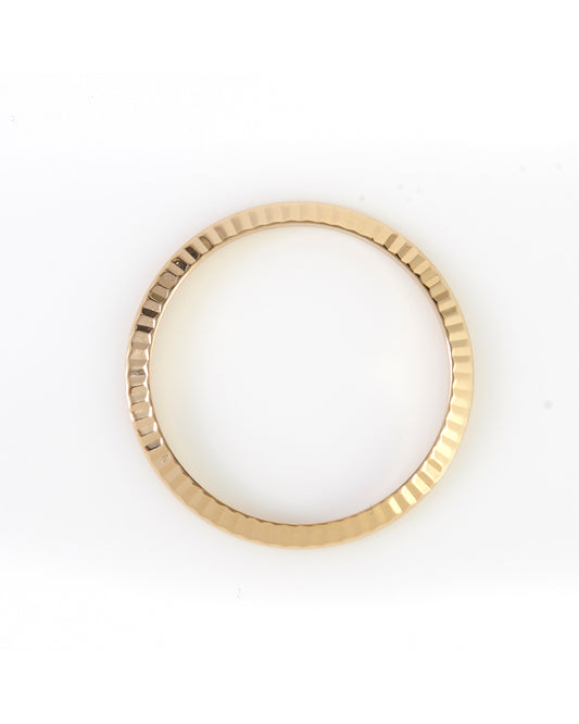 Rolex Bezel 18K Yellow Gold Fluted for Stainless Steel Datejust 6900 69000