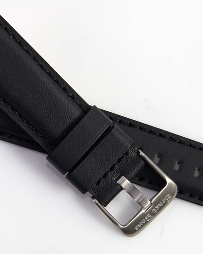 Ernst Benz 22mm x 20mm Black Band w/ Original Buckle