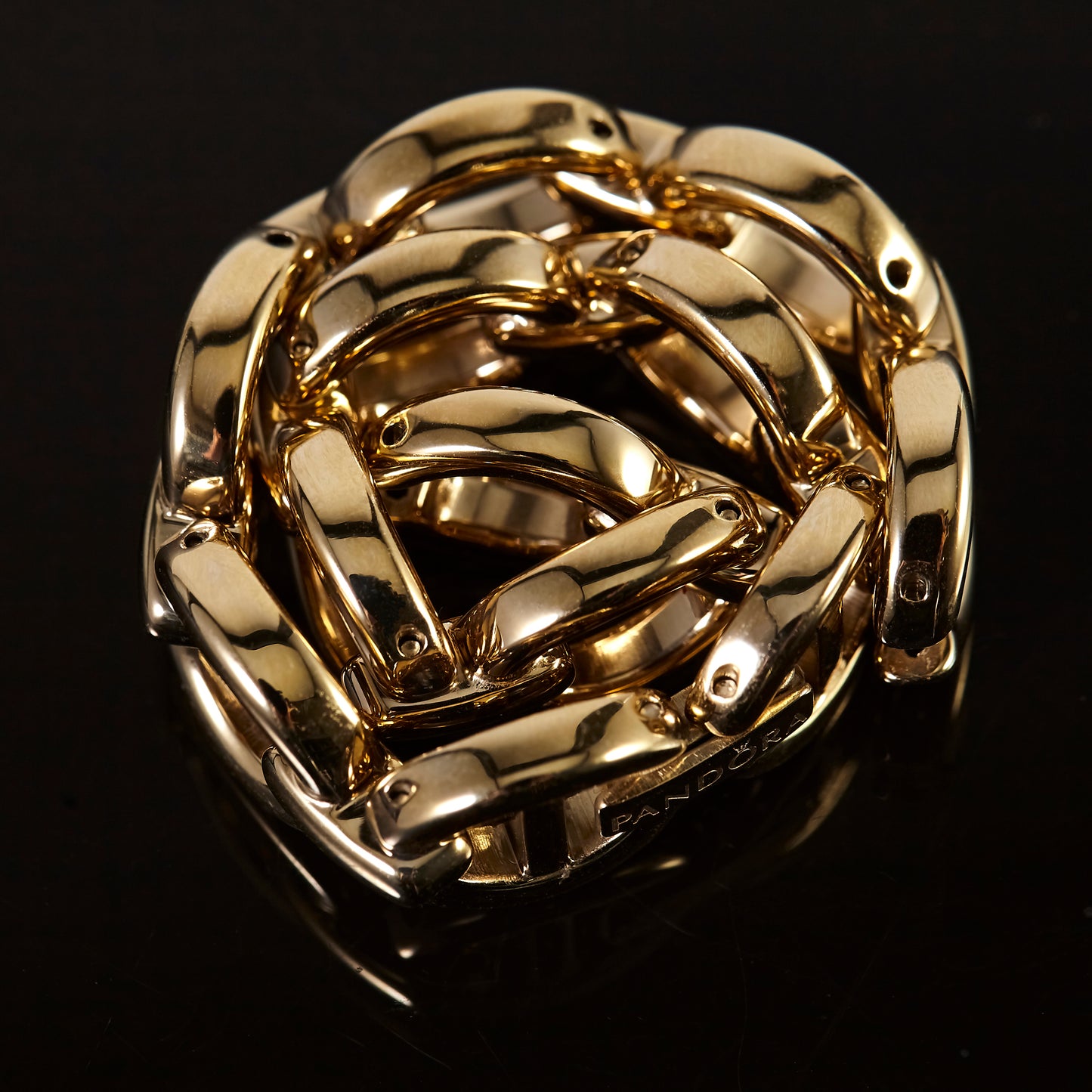 Pandora SW1141 Yellow Gold Plated Stainless Steel Watch Bracelet