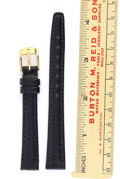 Movado Museum Black Leather Strap 12mm x 10mm