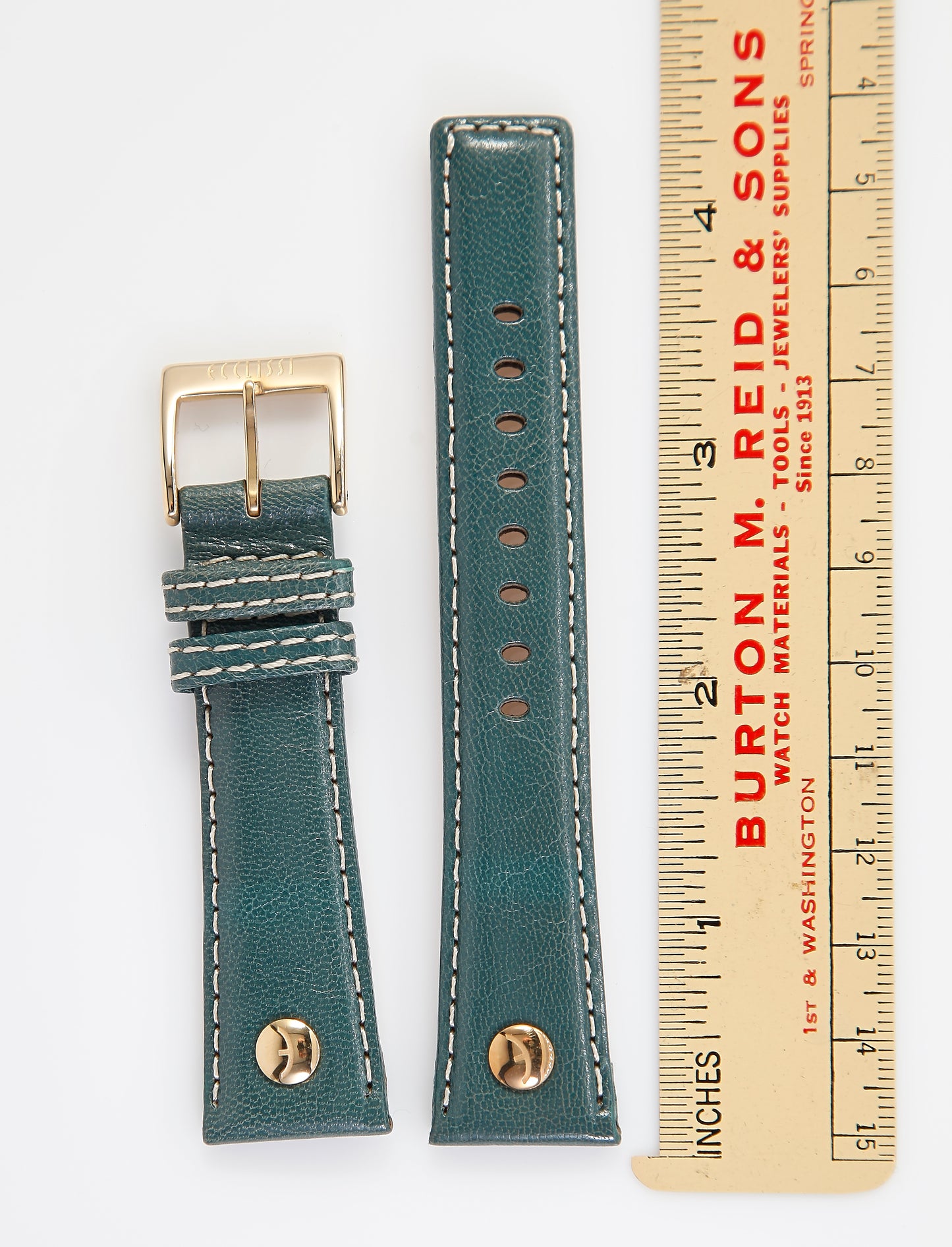 Ecclissi 80250 Olive Leather Strap 20mm x 16mm