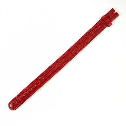 Ecclissi 14mm Red Lizard Grain Leather One-Piece Strap 15330 22560