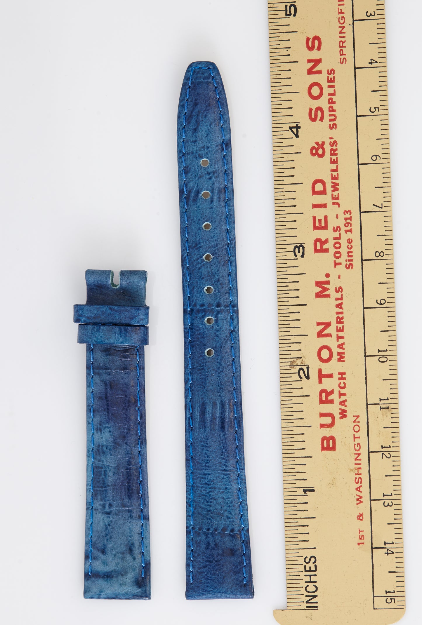 Ecclissi 14mm x 12mm Blue Leather Strap 22570