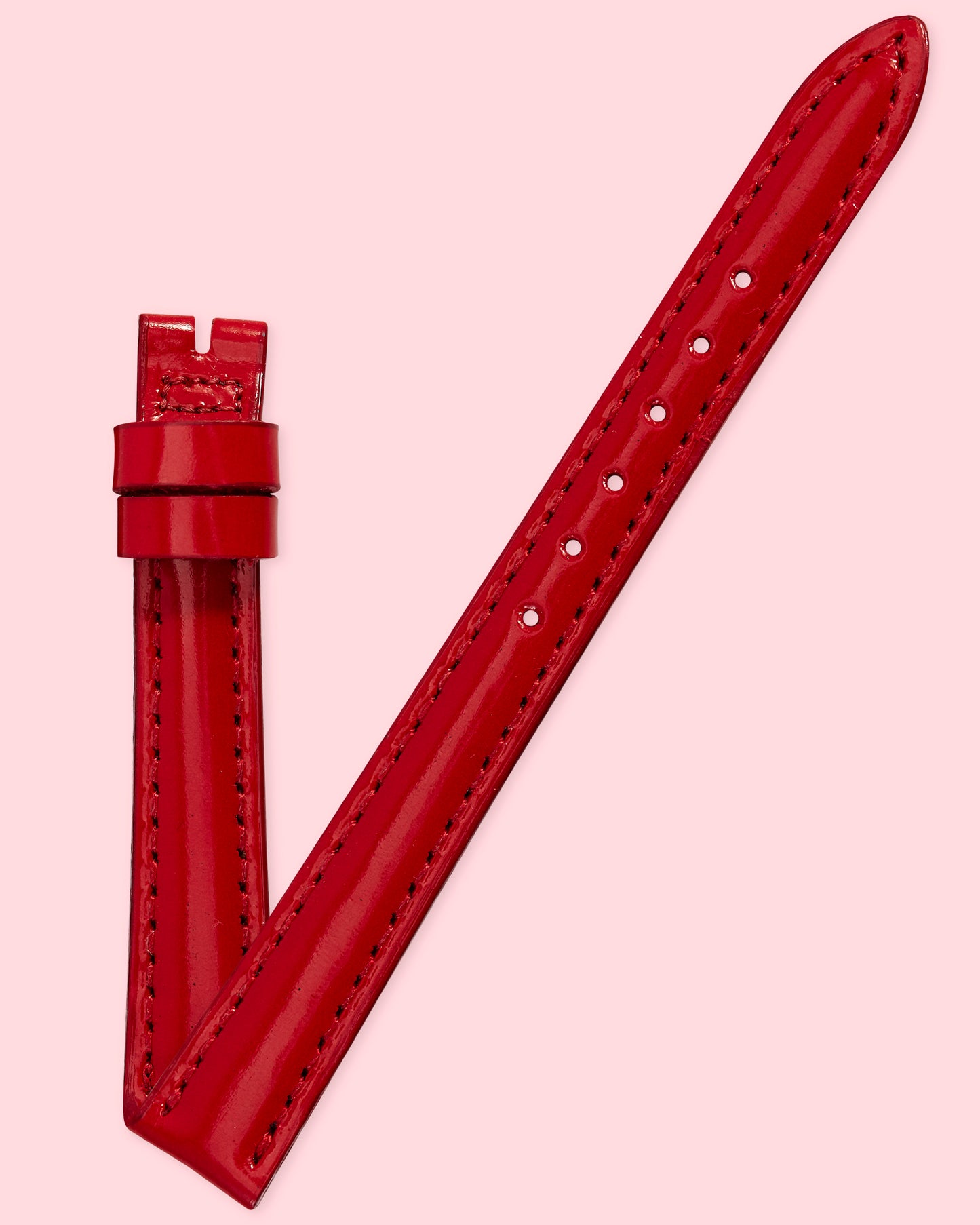 Ecclissi 12mm x 10mm Red Leather Ladies Strap 2070 21170