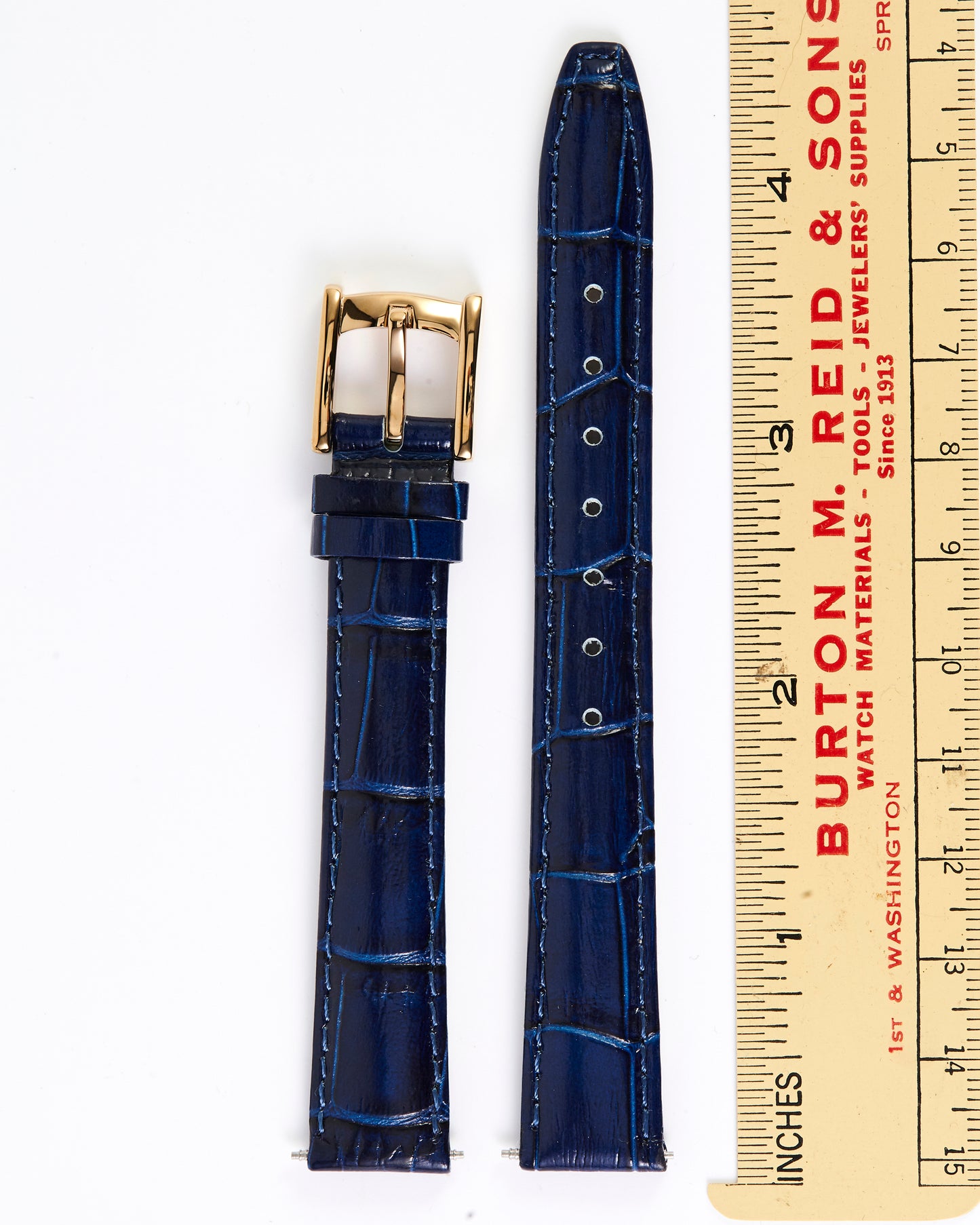 Ecclissi 80325 Dark Blue Leather Strap 14mm x 12mm
