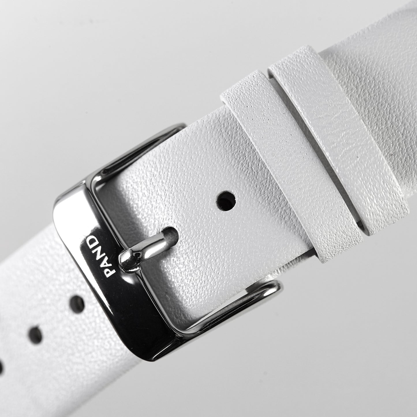 Pandora SW1091 Genuine White Leather Strap with Buckle 18mm x 18mm