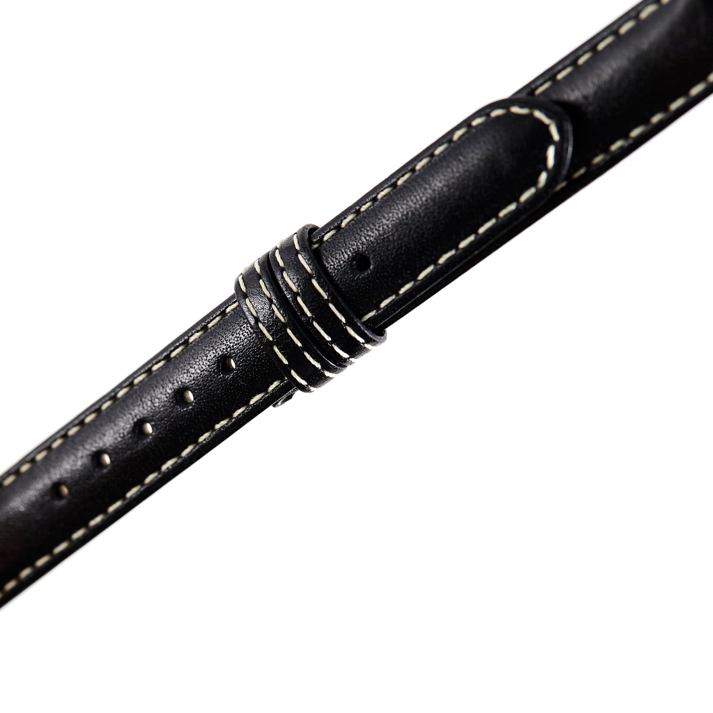 Ecclissi 12mm x 12mm Black Leather Ladies Strap 23680