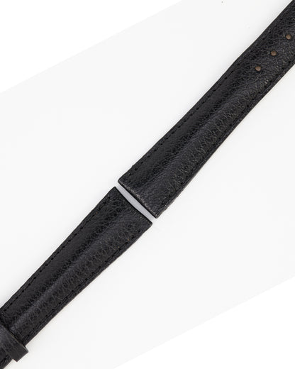 Universal Geneve 17mm x 14mm NOS Black Leather Strap