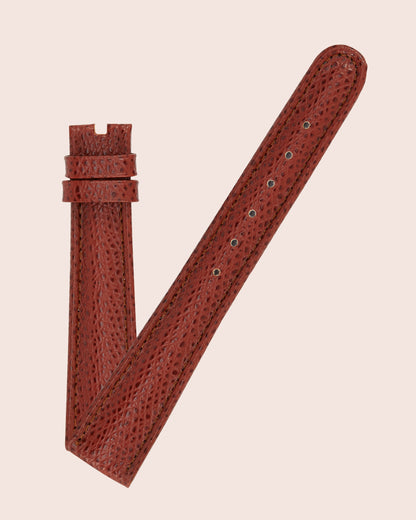 Universal Geneve 18mm x 14mm NOS Chestnut Leather Strap