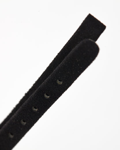 Universal Geneve 8mm x 6mm Vintage Black Suede Strap
