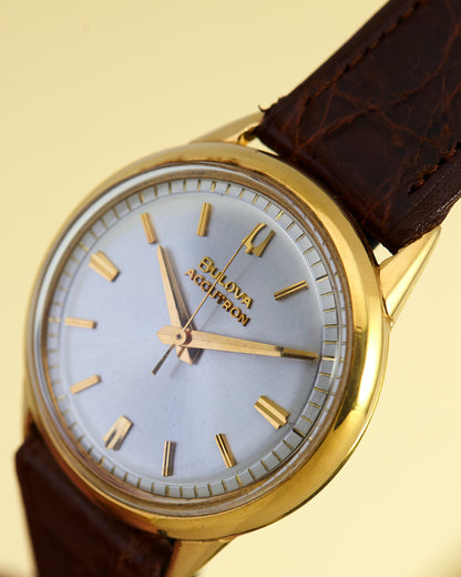 Bulova Accutron Vintage Silver Dial Wristwatch