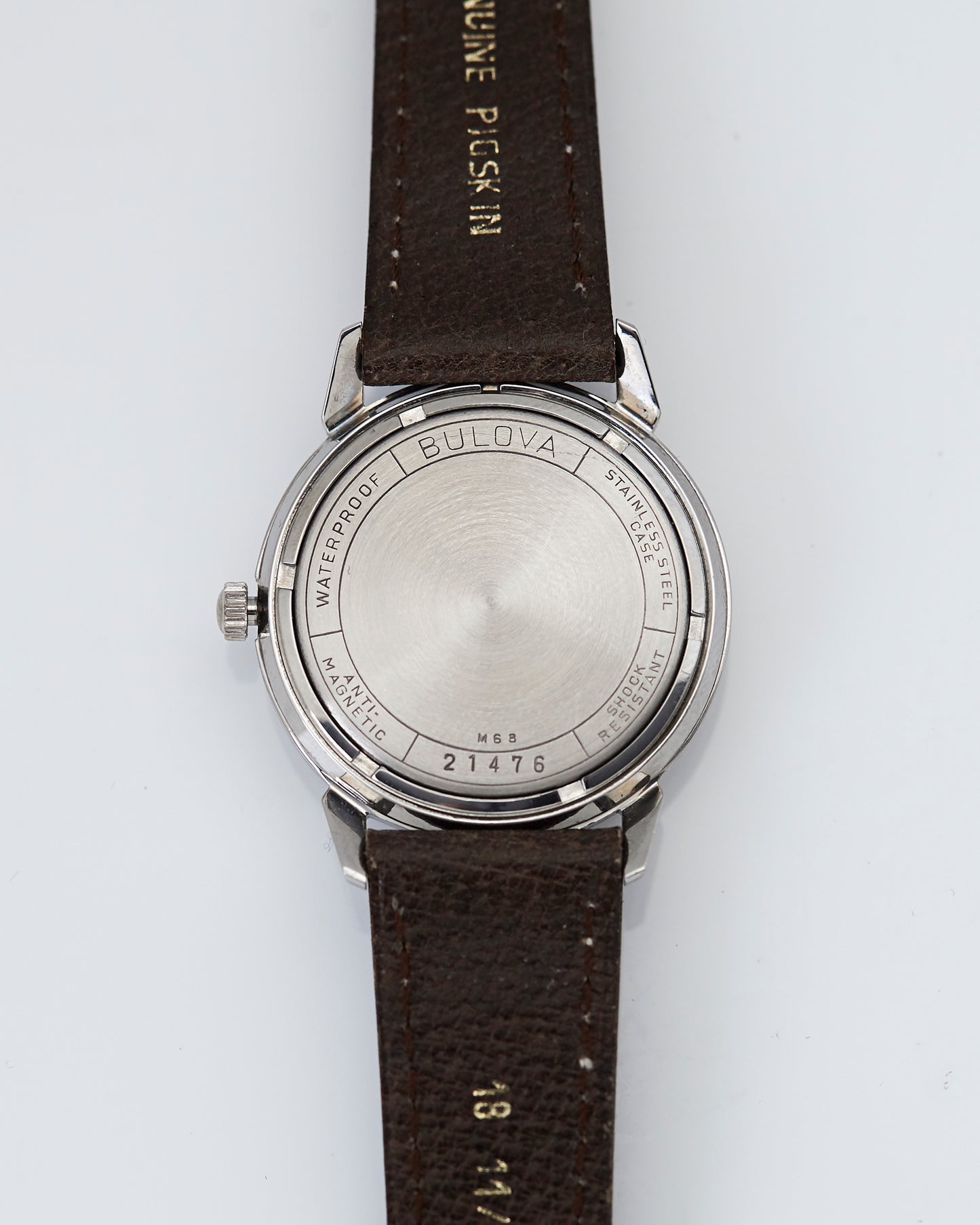 Bulova Sweep Second Date Manual Wind Vintage Wristwatch