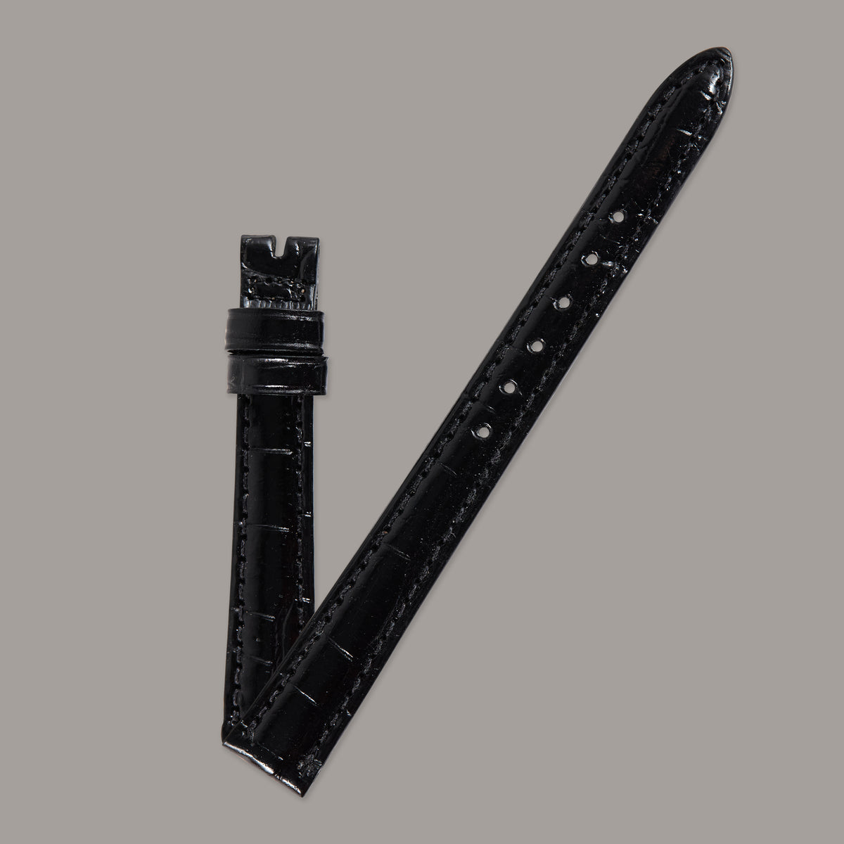 Ecclissi 2070 Ladies Watch Strap 12mm x 10mm Alligator Grain Leather OEM