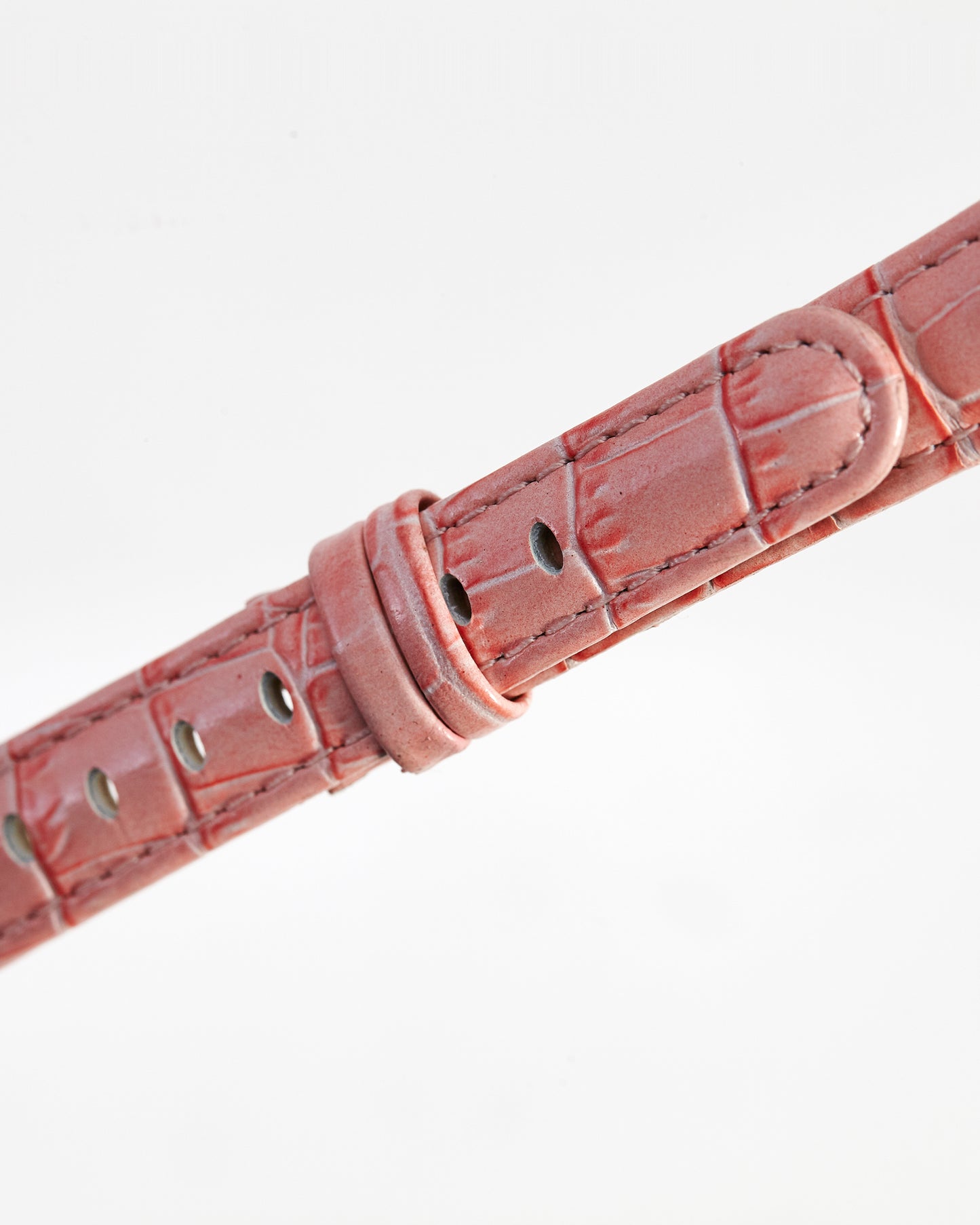 Ecclissi Pink Alligator Grain Ladies Leather Strap 15mm x 12mm notched to 8mm 80275