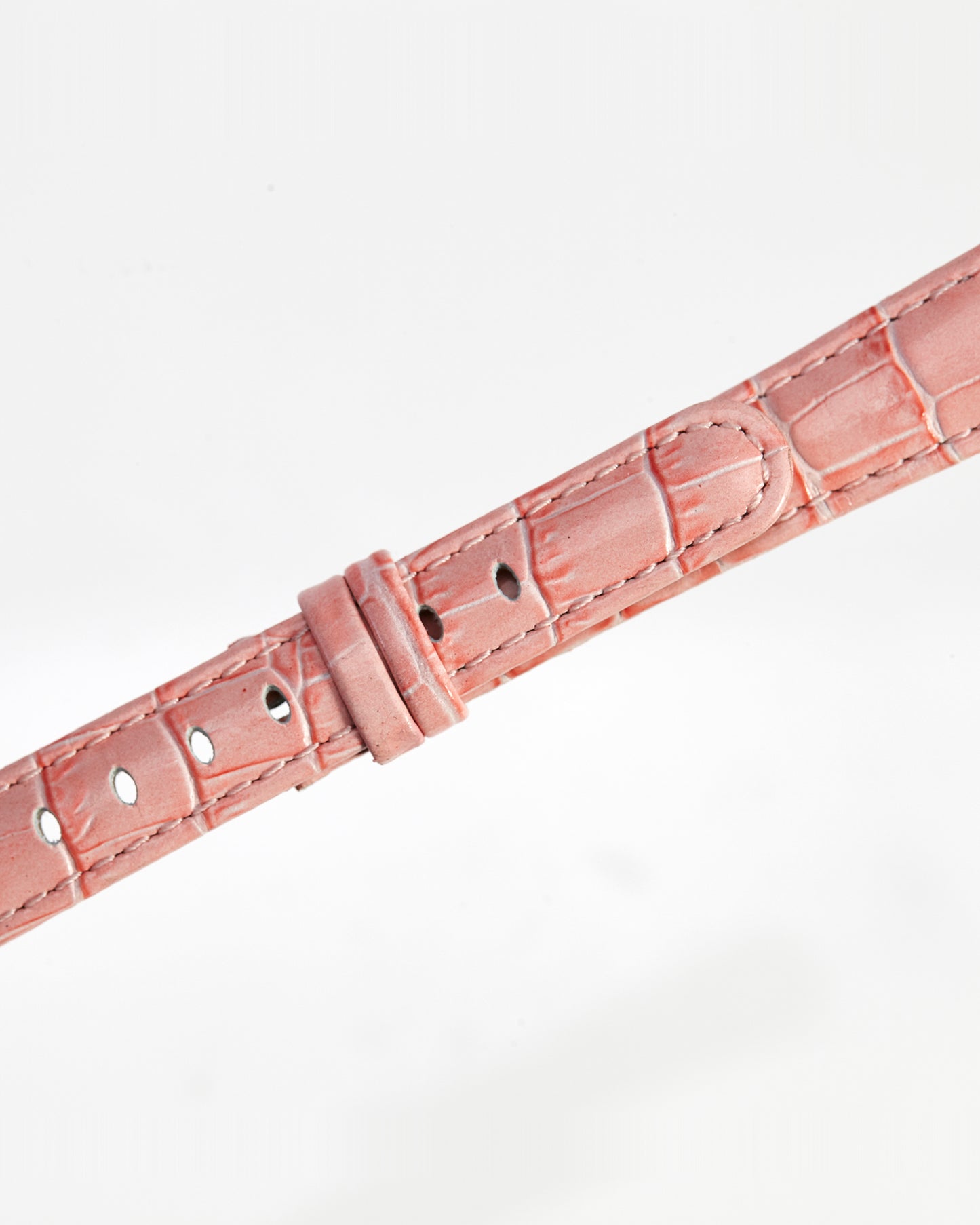 Ecclissi Pink Alligator Grain Ladies Leather Strap 15mm x 12mm notched to 8mm 80275