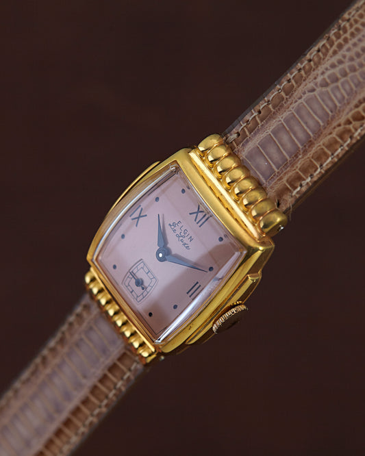 Elgin De Luxe Tonneau Manual Wind Vintage Wristwatch