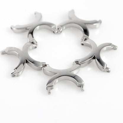 Versace Stainless Steel Watch Bracelet Link Curved Connector Replacement Part