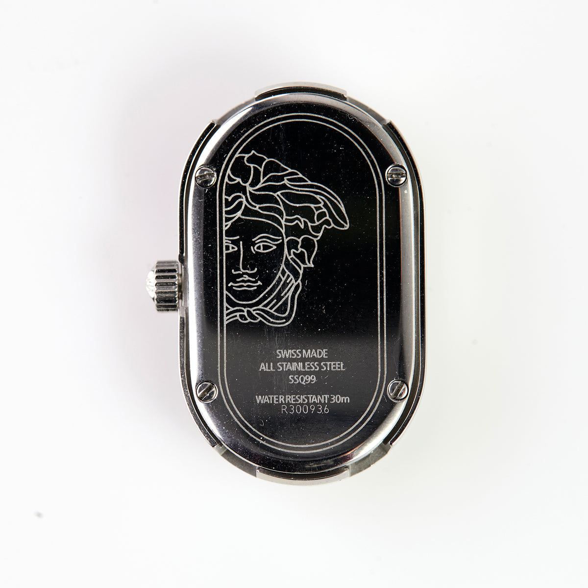 Versace AR0508 Ladies Oval Watch Case Dial Crystal Crown Swiss Made Parts