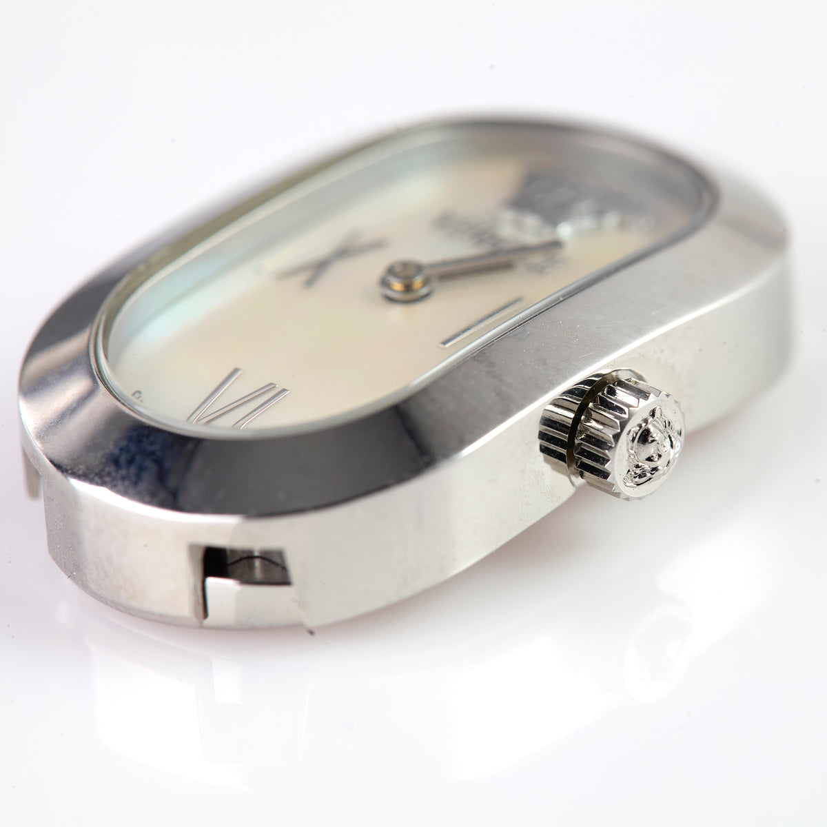 Versace AR0508 Ladies Oval Watch Case Dial Crystal Crown Swiss Made Parts