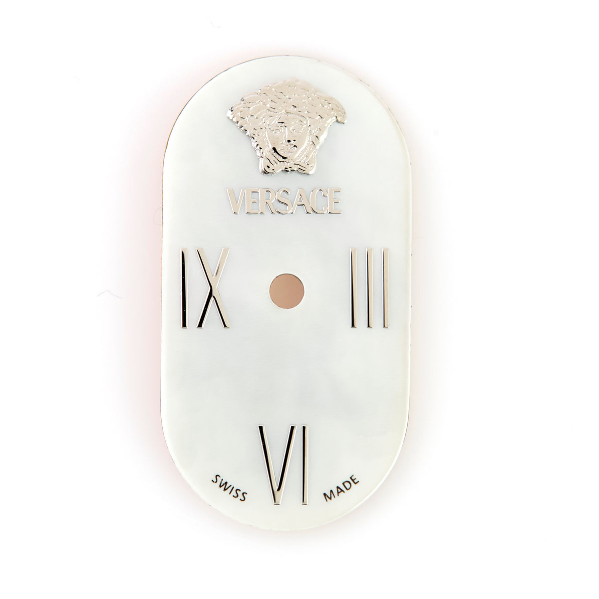 Versace VERX0051 Ladies White Mother of Pearl Oval Watch Dial Swiss Made