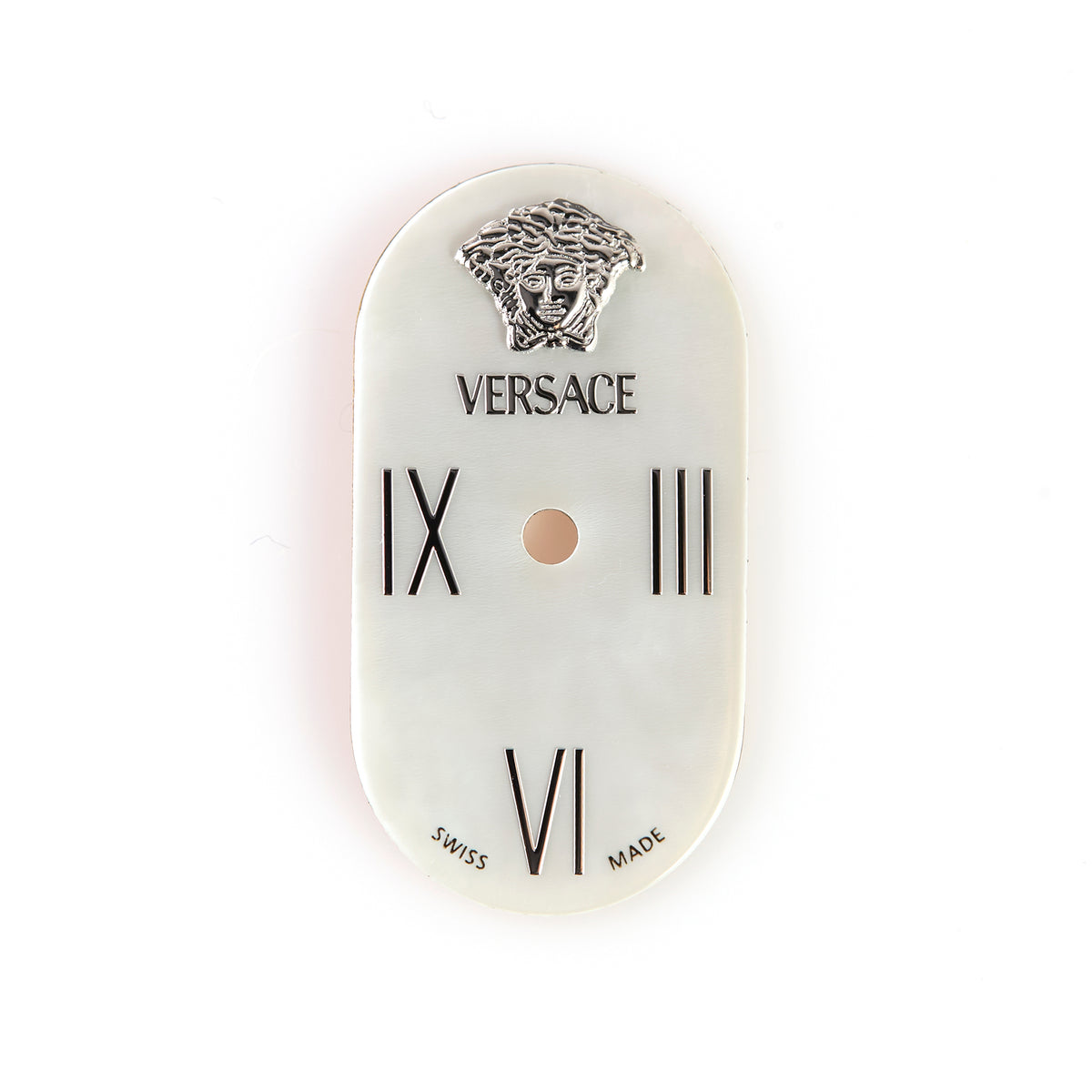 Versace VERX0051 Ladies White Mother of Pearl Oval Watch Dial Swiss Made