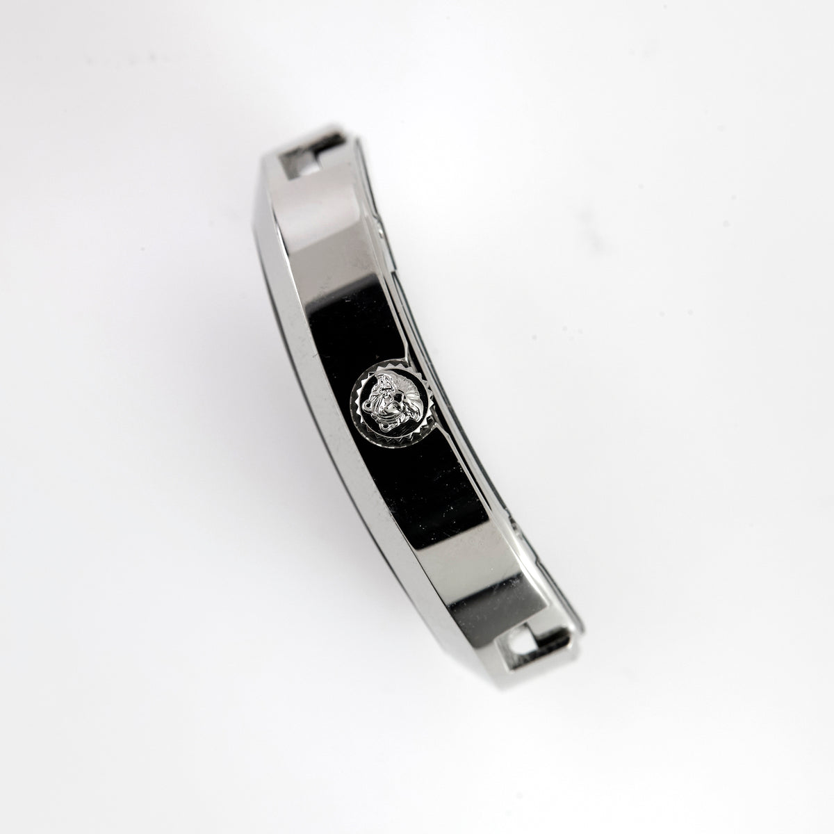 Versace ladies’ stainless steel oval watch case, reference 525-1055