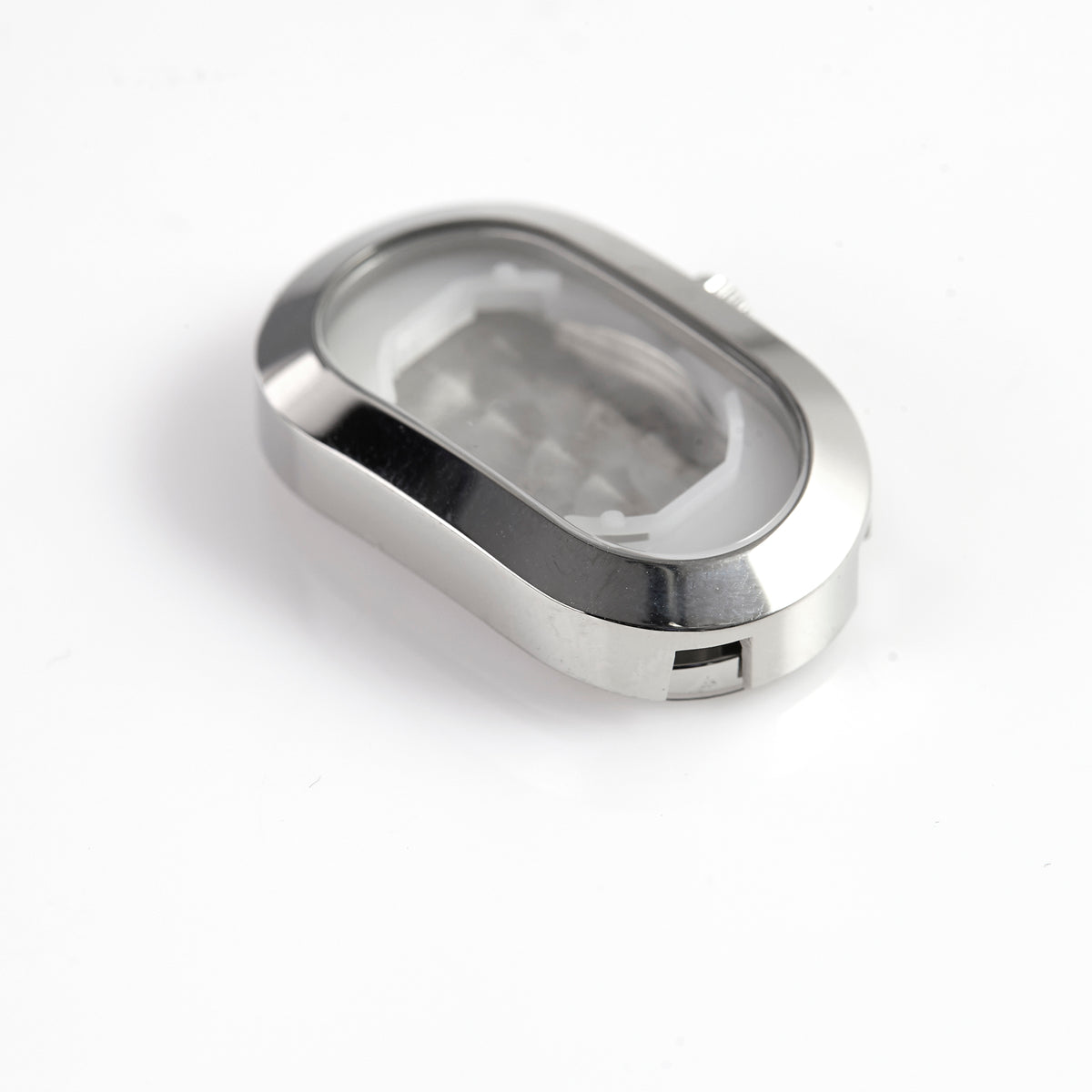 Versace ladies’ stainless steel oval watch case, reference 525-1055