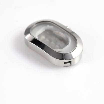 Versace ladies’ stainless steel oval watch case, reference 525-1055