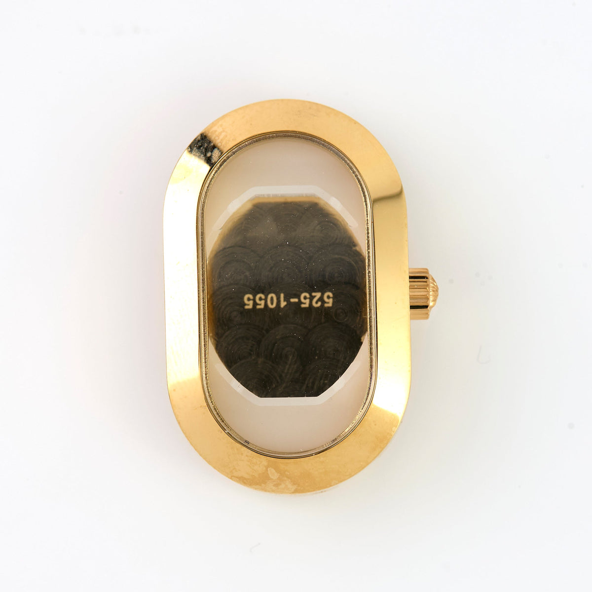 Versace VERB0023 Ladies Gold Tone Oval Watch Case Crystal Crown Caseback