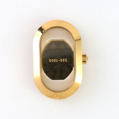 Versace VERB0023 Ladies Gold Tone Oval Watch Case Crystal Crown Caseback