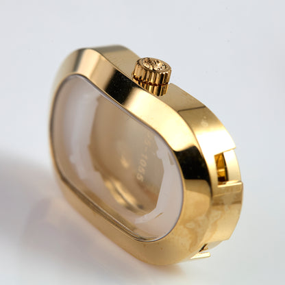 Versace VERB0023 Ladies Gold Tone Oval Watch Case Crystal Crown Caseback