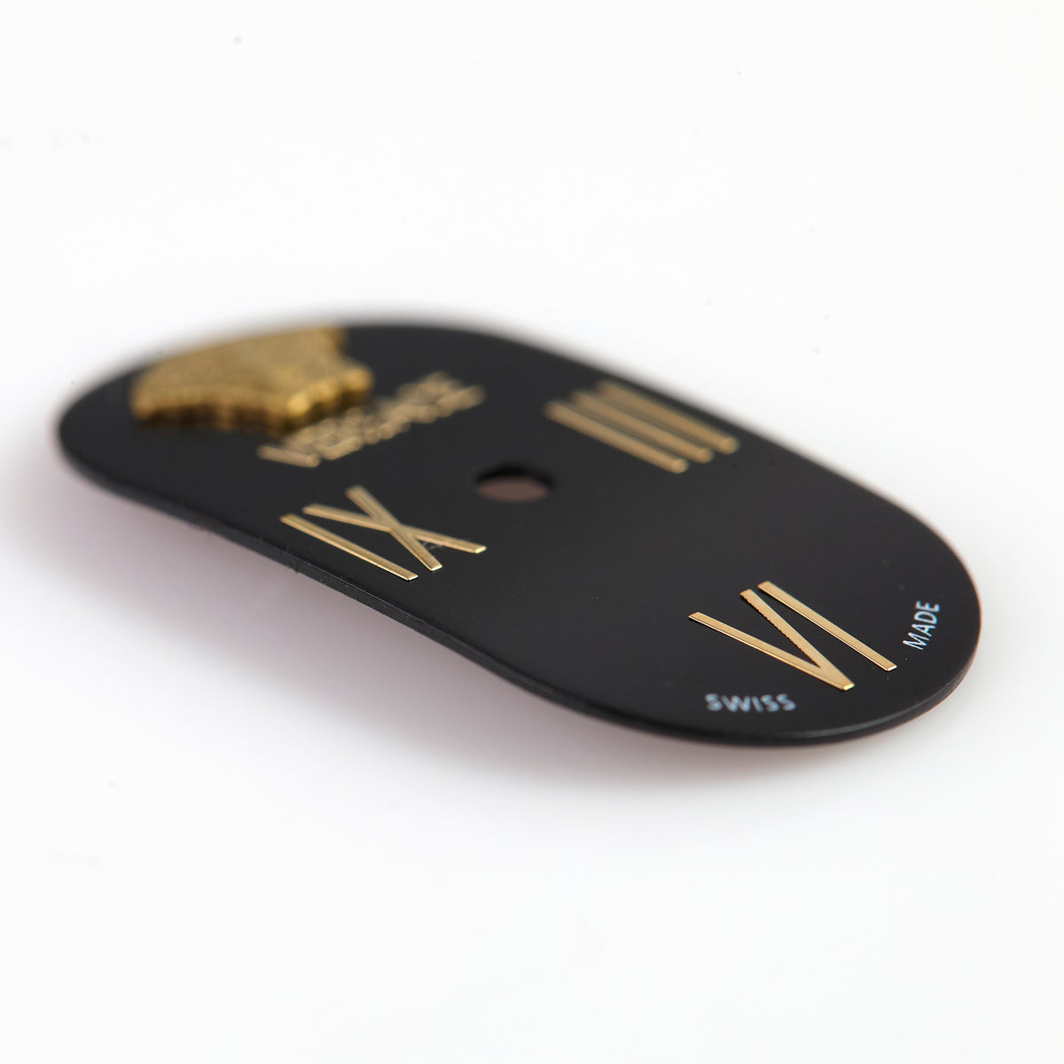 Versace VERX0050 Ladies Black Oval Watch Dial Gold Medusa Swiss Made