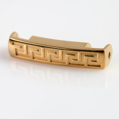 Versace VERM1005 Gold Tone Greek Key Watch Bracelet Link Replacement Part