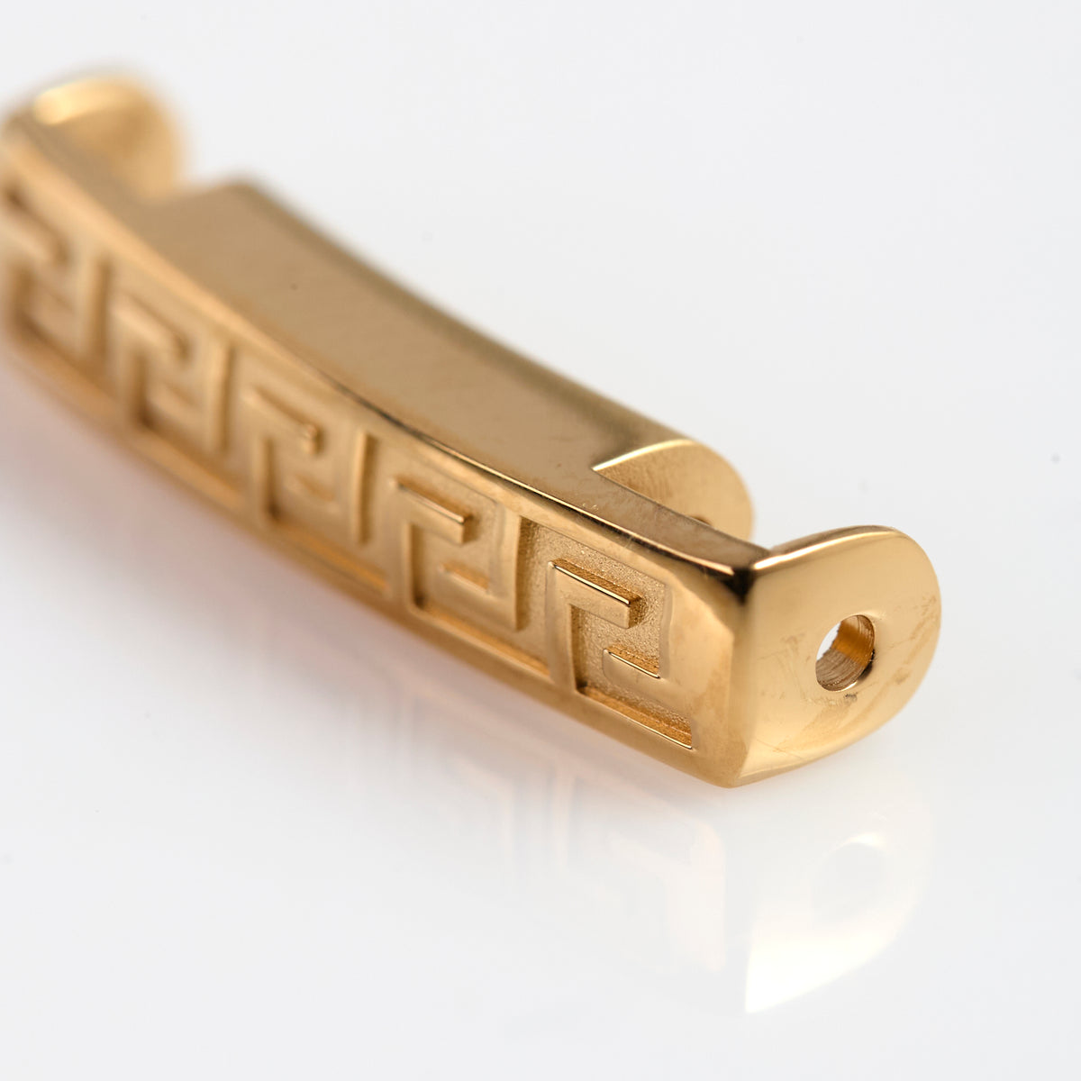 Versace VERM1005 Gold Tone Greek Key Watch Bracelet Link Replacement Part