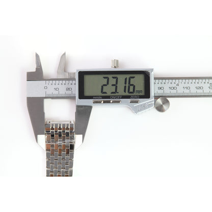 Versace Stainless Steel Watch Bracelet Silver Multi Row Link Band Clasp