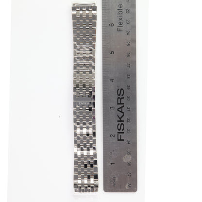 Versace Stainless Steel Watch Bracelet Silver Multi Row Link Band Clasp