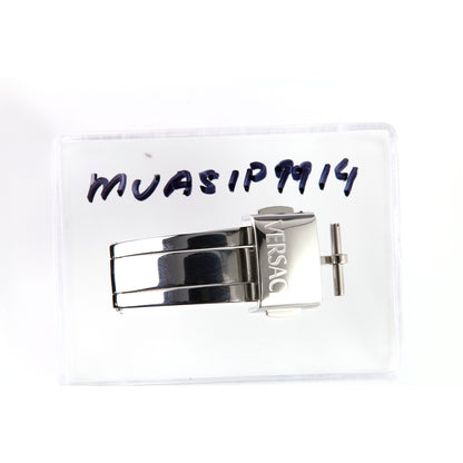Versace Stainless Steel Watch Deployment Clasp Buckle Silver Replacement